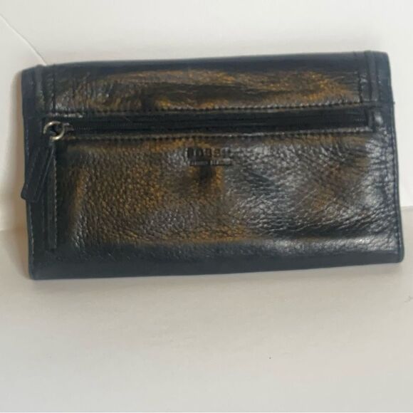 Fossil Black Pebble Leather Trifold Wallet - Picture 2 of 11